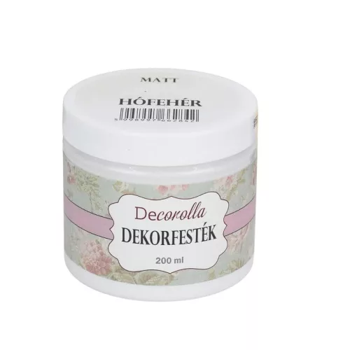 Decorolla matt dekorfesték 200ml hófehér