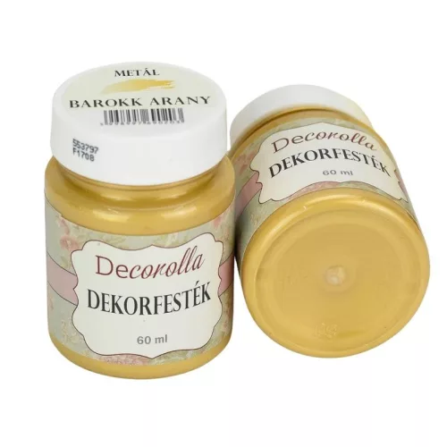 Decorolla metál dekorfesték 60ml  barokkarany