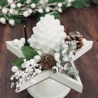 Toboz gyertya fehér 4db/cs