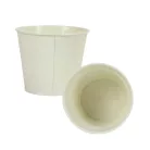 Bádog kaspó fényes - krém 17x15cm