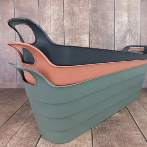 Balkonláda műanyag - antracit