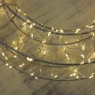 Világító koszorú - arany 38cm