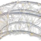 Világító koszorú - arany 38cm