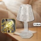 Mini asztali lámpás meleg fehér fény