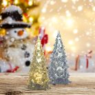 Akril mini karácsonyfa - világítós 12cm