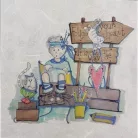 Rizspapír 14,8x14,8cm 6db/cs