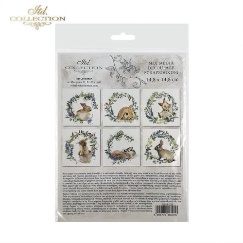 Rizspapír 14,8x14,8cm 6db/cs