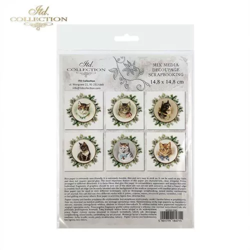 Rizspapír 14,8x14,8cm 6db/cs