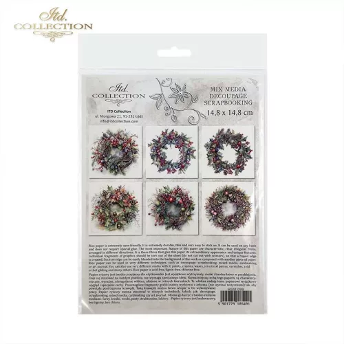 Rizspapír 14,8x14,8cm 6db/cs