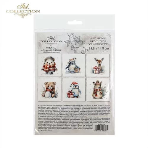 Rizspapír 14,8x14,8cm 6db/cs