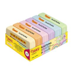   Plastilina tálca gyurma 6x50g válogatott pasztell színekben