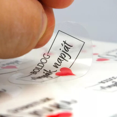 Matrica átlátszó - anyák napi vegyes 24db/lap