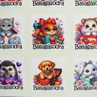 Matrica - ballagási ovis vegyes 15db/lap