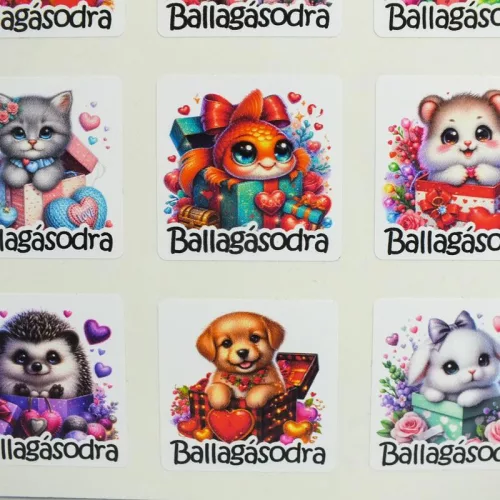 Matrica - ballagási ovis vegyes 15db/lap