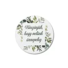 Matrica - köszönjük, hogy velünk... - zöld leveles 15db/lap