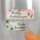 Matrica - Boldog születésnapot virágos matrica 20db/lap