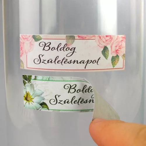 Matrica - Boldog születésnapot virágos matrica 20db/lap