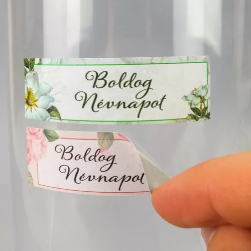 Matrica - Boldog névnapot virágos matrica 20db/lap