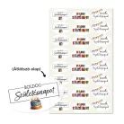 Matrica - Boldog születésnapot átlátszó matricák 24db/lap