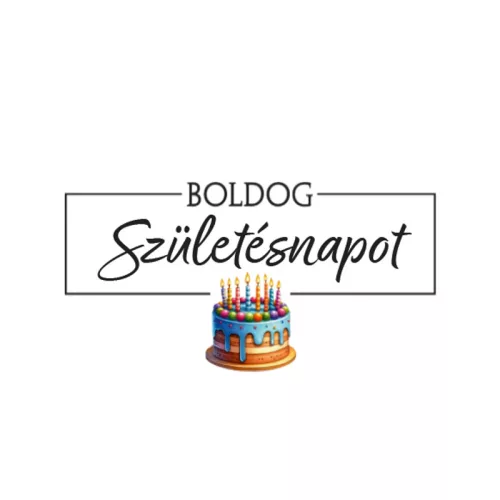 Matrica - Boldog születésnapot átlátszó matricák 24db/lap