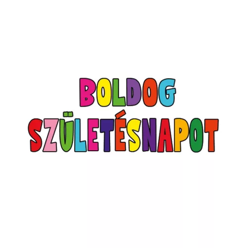 Matrica - Boldog születésnapot átlátszó matricák 24db/lap