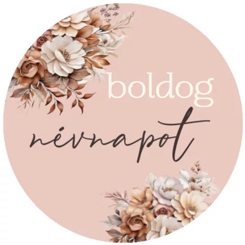 Matrica - Boldog névnapot 3 forma 15db/lap