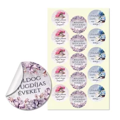 Matrica - Nyugdíjas kerek matricák 15db/lap