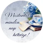 Matrica - Nyugdíjas kerek matricák 15db/lap