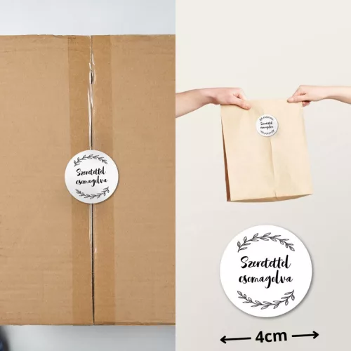 Matrica - Szeretettel csomagolva 15db/lap