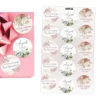 Matrica - Anyák napi kerek matricák - pasztell 15db/lap