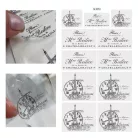 Matrica - Vintage címke átlátszó II. 11db/lap