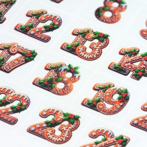 Matrica - Mézi adventi készülődés - átlátszó 29db/lap