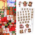 Matrica - Mézi adventi készülődés - fehér 29db/lap