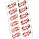 Matrica - Ajándékcsomagra matrica Szeretettel Karácsonyra 12db/lap