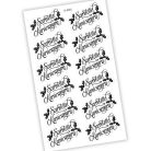 Matrica -Ajándékcsomagra matrica Szeretettel K. - átlátszó 12db/lap