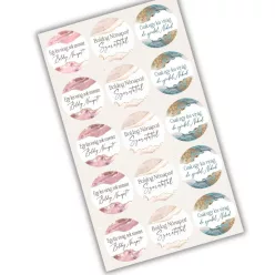 Matrica - Nőnapi márványos matricák 15db/lap 