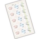 Matrica - Szeretettel pasztell matricák 15db/lap