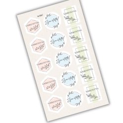 Matrica - Szeretettel pasztell matricák 15db/lap