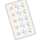  Matrica - Köszönettel pasztell matricák 15db/lap