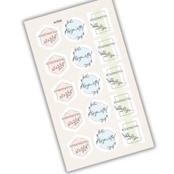  Matrica - Köszönettel pasztell matricák 15db/lap