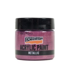 Metál akrilfesték 50ml aranylila