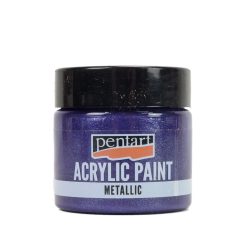 Metál akrilfesték 50ml ezüstlila