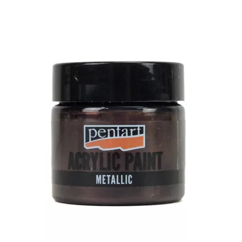 Metál akrilfesték 50ml padlizsán