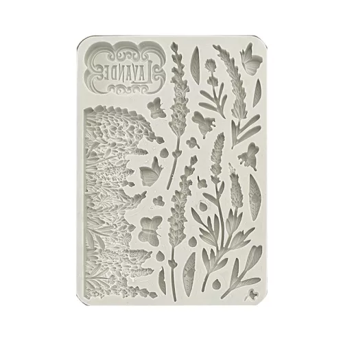 Szilikon öntőforma A5 - Levendula elemek