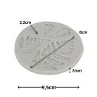 Szilikon kerek forma vegyes levelek krém