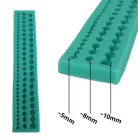 Szilikon tégla forma lánc minta zöld