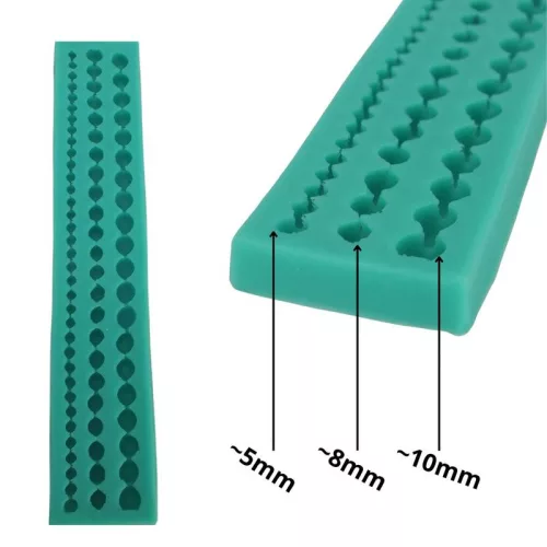 Szilikon tégla forma lánc minta zöld