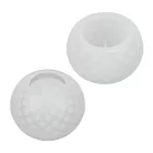 Professzionális szilikon öntoforma, átlátszó, mécsestartó 5,9 x 7,9 cm