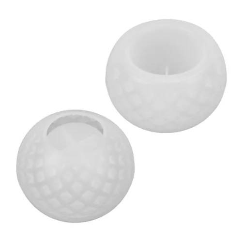 Professzionális szilikon öntoforma, átlátszó, mécsestartó 5,9 x 7,9 cm