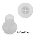 Professzionális szilikon öntoforma, átlátszó, mécsestartó 5,9 x 7,9 cm